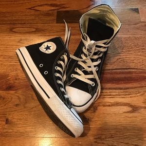 Black Hightop Chuck Taylor Converse Sneakers